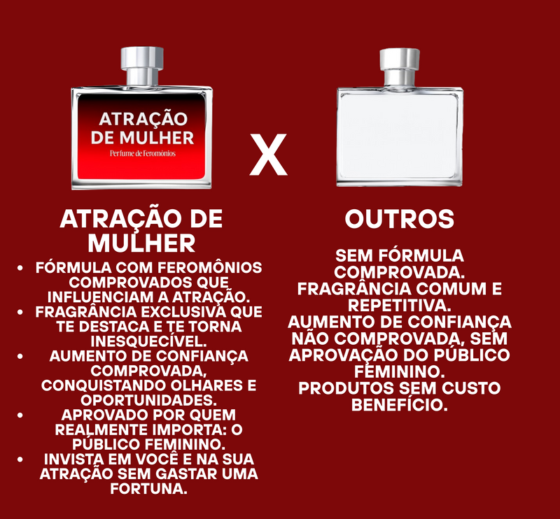 1 Perfume Atração de Mulher 25ml